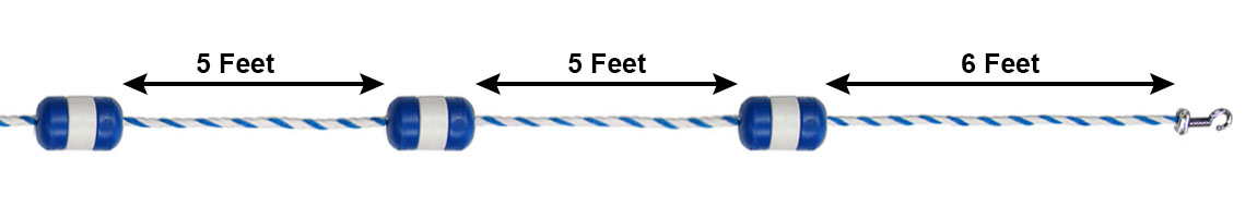 Pool Safety Rope And Floats - Upgrade To A Pre-Assembled Line